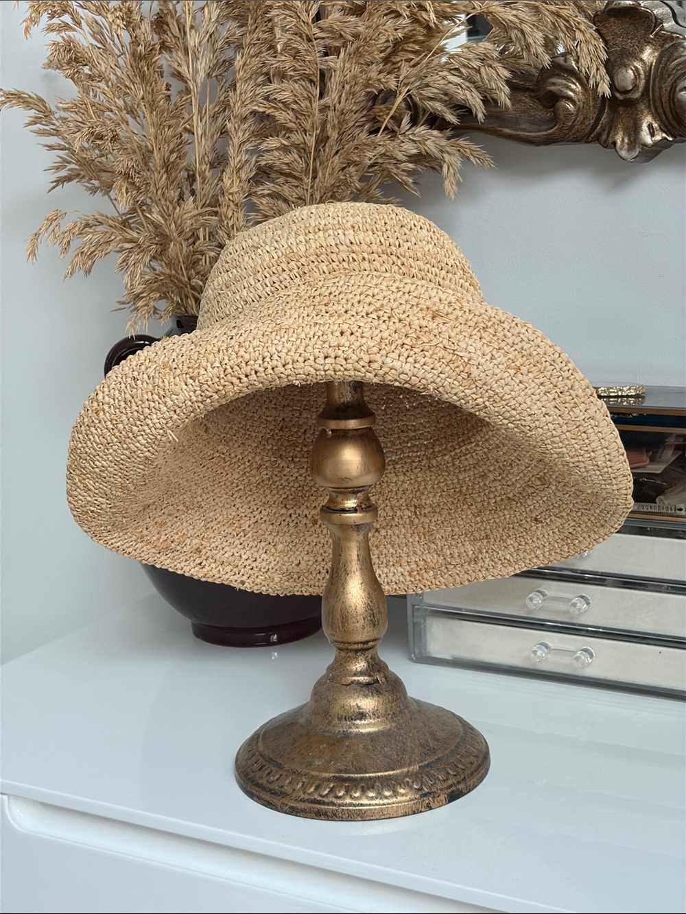 Natural Straw Sun Hat - Beige Lightweight Summer Hat
